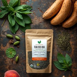 <span>Pfirsich-Ingwer-Teebeutel – koffeinfrei, Bio-Superfood mit Moringa</span>