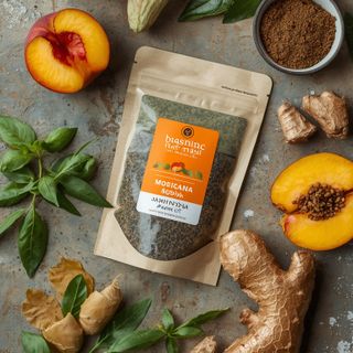 Peach & Ginger Tea Bags – Caffeine Free, Organic Moringa Superfood