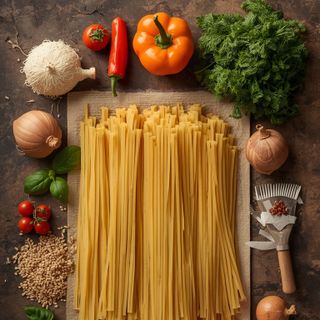 Bio-<i>Capellini</i> aus Vollkorn-Hartweizenmehl [Engelhaar] Nr. 01