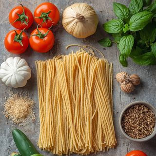 Bio-Capellini aus Vollkorn-Hartweizenmehl [Engelhaar] Nr. 01