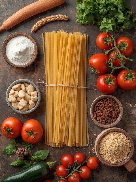 Organic Whole Wheat Spaghetti from Durum Flour No. 04