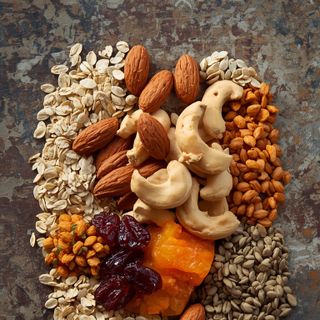 Bio-Sportler-Müsli mit Hafer, Mandeln, Cashews, Rosinen, Kürbis & Leinsamen – Athleten-Brennstoff