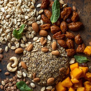 Organic Athlete Fuel Muesli with Oats, Almonds, Cashews, Raisins, Pumpkin & Flax Seeds