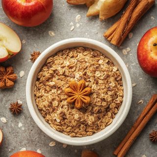 Apfel-Zimt – glutenfreie Haferflocken, Apfel + Zimt