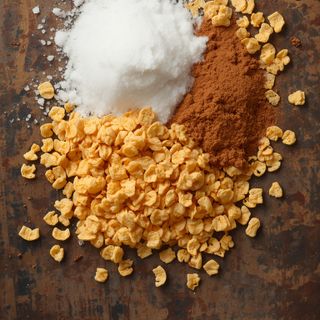 Natural Corn Flakes with Sugar and Cinnamon