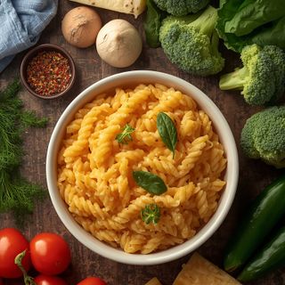 Food Club – Rice and Pasta in Cheddar Cheese Sauce with Broccoli