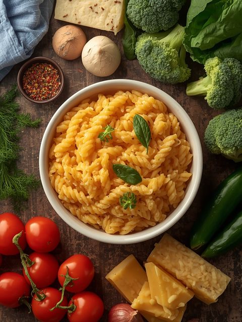 Lebensmittelclub – Reis und Nudeln in Käsesauce mit Brokkoli-Cheddar