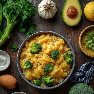 Food Club – Rice and Pasta in Cheddar Cheese Sauce with Broccoli