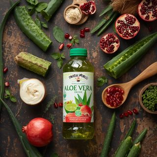 Tropical World – Aloe Vera Drink with Pomegranate Flavor
