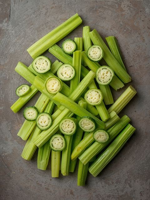 Celery Slices, Breaded, Prepared