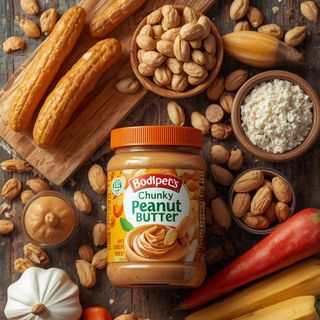 Chunky natürliche Erdnussbutter