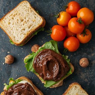 <span>Sandwiches with Chocolate-Hazelnut Spread</span>
