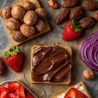 Sandwiches with Chocolate-Hazelnut Spread