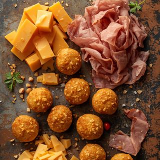 Uncured Ham & Cheddar Bites, Uncured Ham & Cheddar