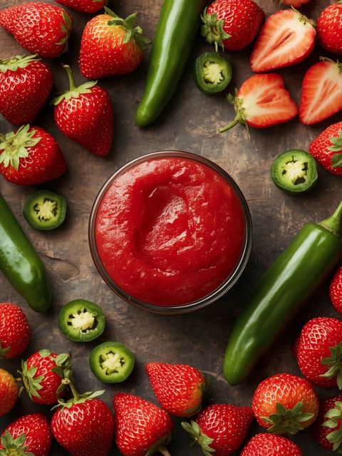 Strawberry Jalapeño Fruit Spread