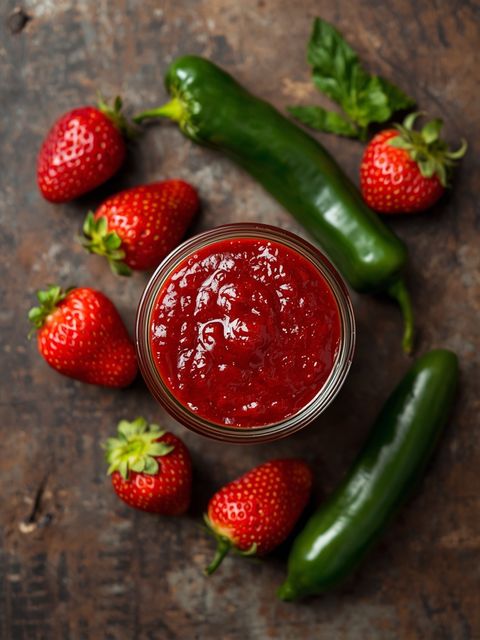 Strawberry Jalapeño Fruit Spread