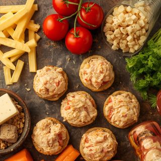 Puten- und Colby-Jack-Bissen, Pute und Colby-Jack-Käse