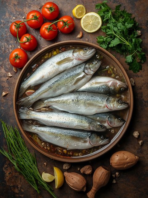 Wild Caught Chub Mackerel in Water