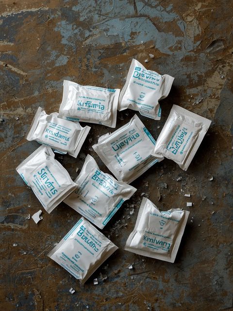 Beschädigte <span class="highlight">Aspartam</span>-Süßstoff-Packungen (0 kcal)