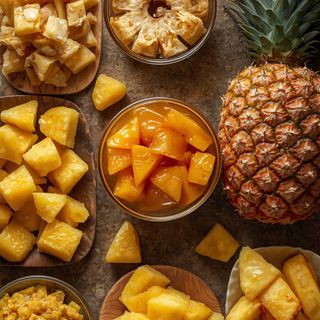 Pineapples, in Syrup, Preserved, Drained