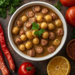 Frühstücksschale mit Biscuit und Würstchen-Gravy, Biscuit & Wurst-Gravy
