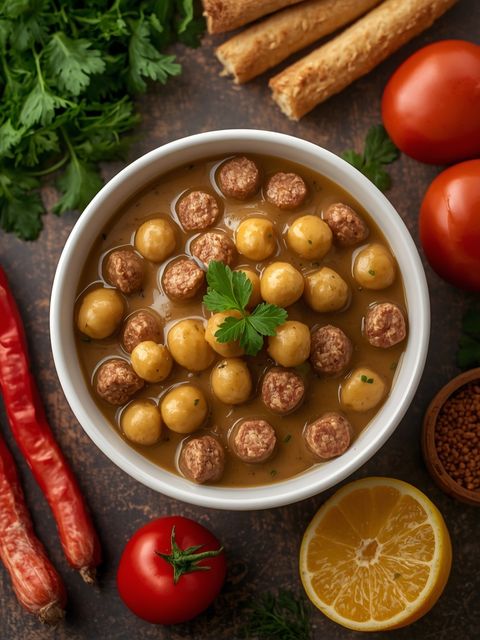 Frühstücksschale mit Biscuit und Würstchen-Gravy, Biscuit & Wurst-Gravy