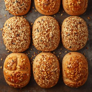 8 Mehrkornbrötchen zum Fertigbacken