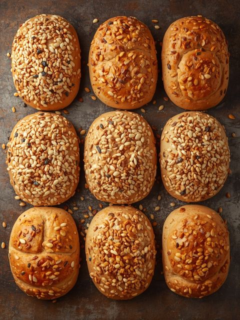 8 Multi-Grain Rolls for Pre-Baking