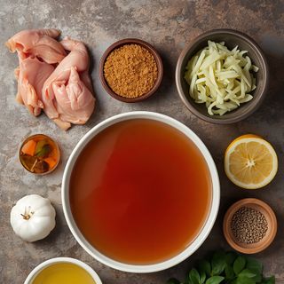 Chicken Bouillon, prepared