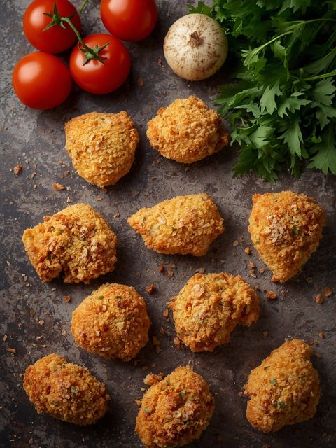 Hähnchen-Nuggets in Panade