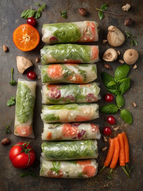 10 Mini-Frühlingsrollen