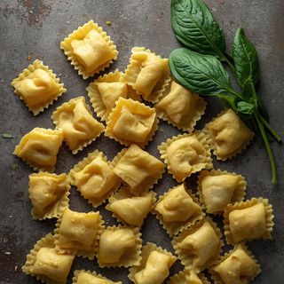 Tortellini mit Ricotta und Spinat