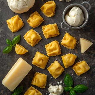 Tortellini mit Formaggio-Käse und Ricotta