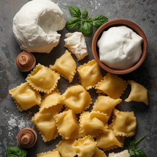 Tortellini mit Formaggio-Käse und Ricotta