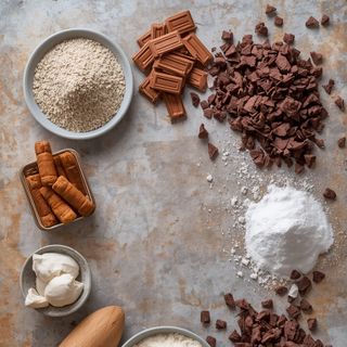 Cake Baking Mix with Chocolate Flakes