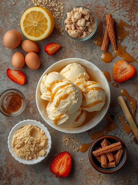 Salz-Karamell-Käsekuchen-Eis