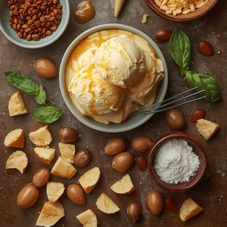 Salz-Karamell-Käsekuchen-Eis