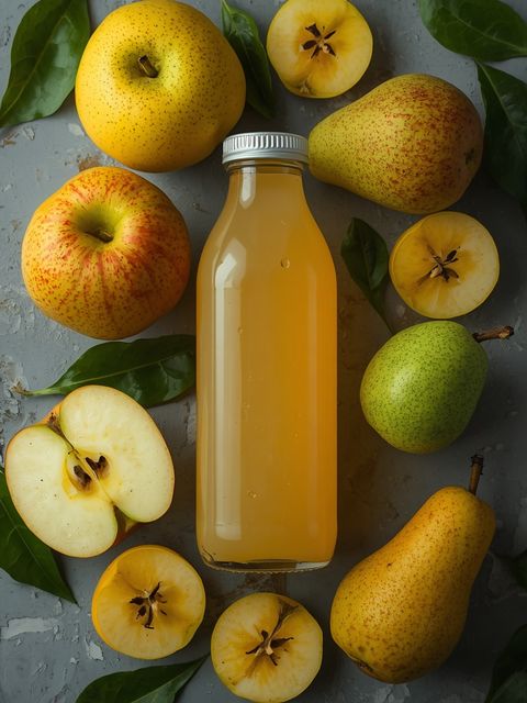 Apfel-Birnen-Saft aus natürlichen Früchten 100% Direktsaft