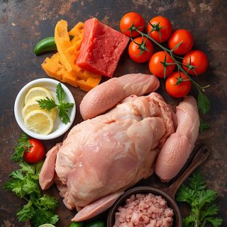 Truthahnbrust, Schnitzel oder Hackfleisch, roh