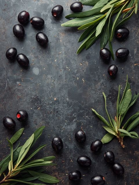 Schwarze Oliven