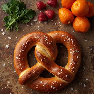 Pretzel Roll (with Iodized Salt)