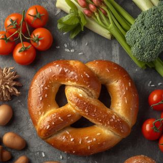Pretzel Roll (with Iodized Salt)