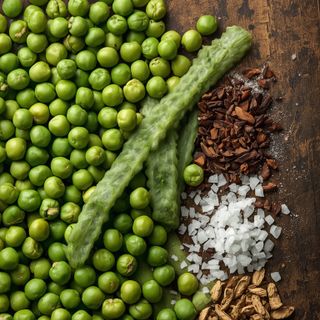 Peas, Ripe, Dried, Boiled (Excluding Fat and Salt)