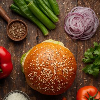 Sesambrötchen <span class="nowrap">(für Burger)</span>