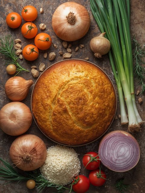 Onion Cake, Baked (with Cake)