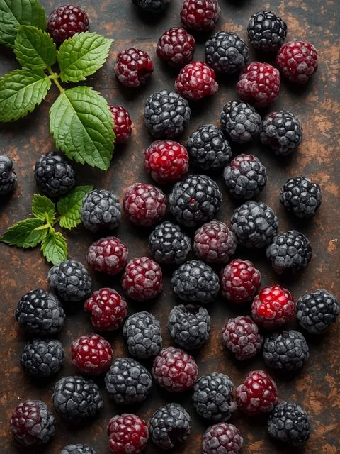 Gefrorene Heidelbeeren
