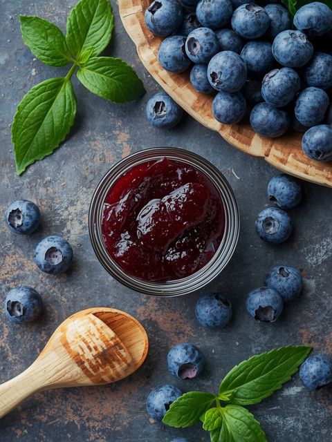 Low-Sugar Blueberry Jam