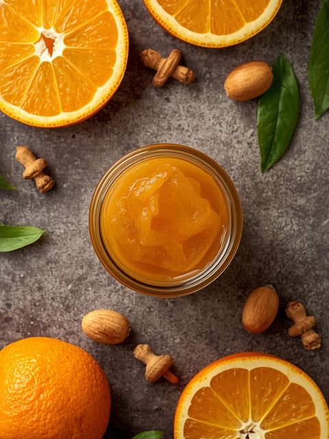 Niedrig gesüßte Orangenmarmelade