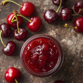 Low-Sugar Sour Cherry Jam