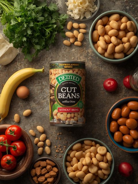 Canned Cut Beans Without Brine